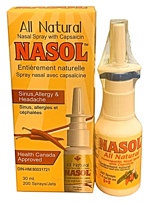 nasolRE, All-Natural Capsaicin Nasal Spray (200 Sprays)