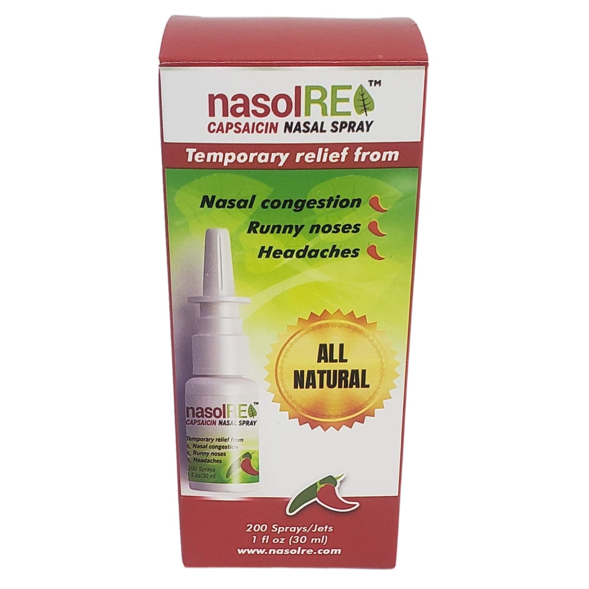 Nasol, Showing Packaging, NasolRE